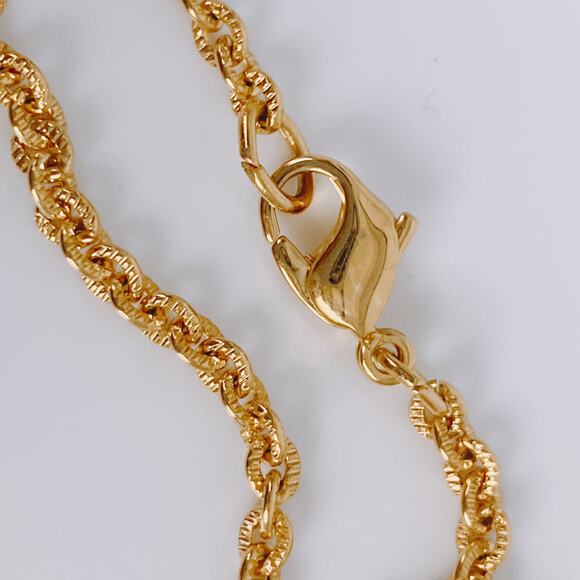 Signed JBK Camrose & Kross 18K Plated Byzantine Jasper Gemstone Cross Necklace - Picture 12 of 15